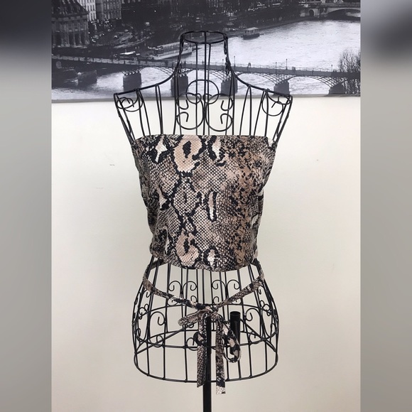 Tops - Snakeskin Print Tube Top